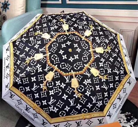 Brand Design Letter Umbrella Women Men luxury Classic Prited Camellia Umbrella 3 Fold Luxury LOGO Umbrella Windproof with gift Box