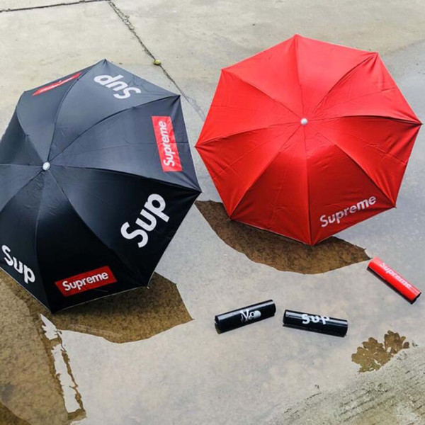 Designer Brand Umbrellas Skull Printed Umbrella Portable Windproof Folding Umbrella Short Handle Rain Protection Umbrella For Shade