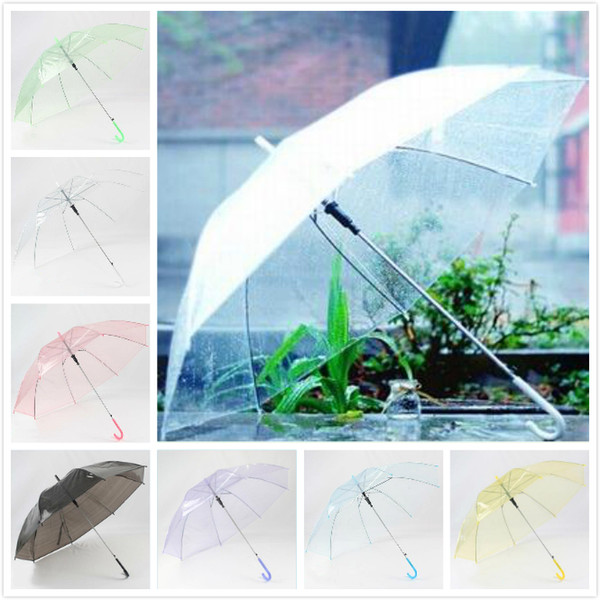 Hot selling transparent umbrella PVC jell umbrella for wedding decoration dance performance colorful umbrellas photo props umbrella