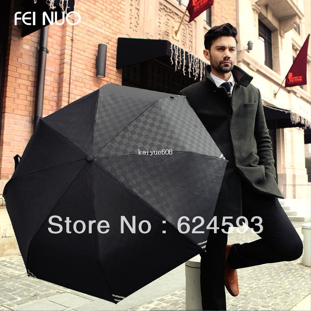 2013 High quality Luminous Men fully-automatic folding umbrella beach rain umbrella Free shipping