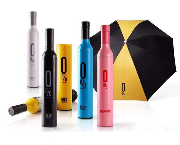 Bottle Umbrella Fashion umbrellas Wine Bottle Umbrella 3-Folding Umbrella Fashion Creative Styles for choosing fast shipment via Fedex