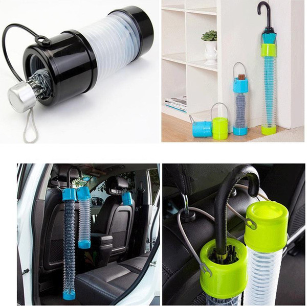 Multifunctional Telescopic Car Umbrella Storage Bucket Car Hanging Umbrella Bag