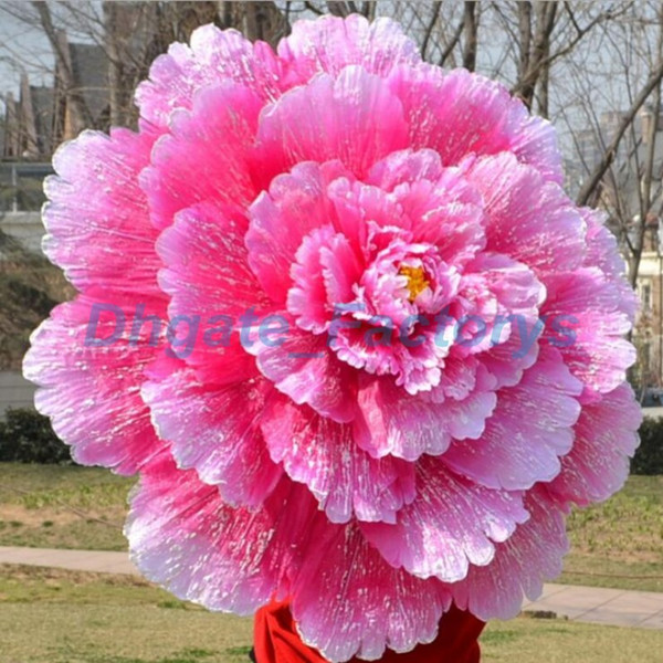 70cm Retro Chinese Peony Flower Umbrella Props Dance Performance Props Wedding Decoration Photograph Fancy Dress Umbrella JF-607