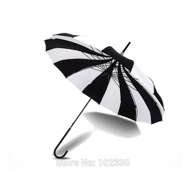 20pcs Vintage Black And White Pongee Royal Sun Pagoda Palace Umbrella Lolita Gothic Style Party Wedding Decor Gift