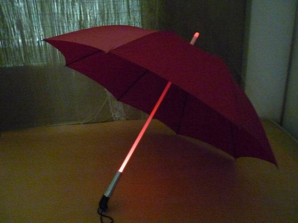 7 Colors LED Luminous Transparent Umbrella Sunny Rainy Umbrellas Double Layer Inside Out Windproof Umbrella Long Handle Umbrella PR