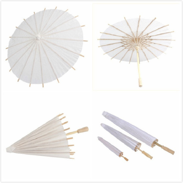 bridal wedding parasols White paper umbrellas Chinese mini craft umbrella 4 Diameter:20,30,40,60cm wedding umbrellas for wholesale