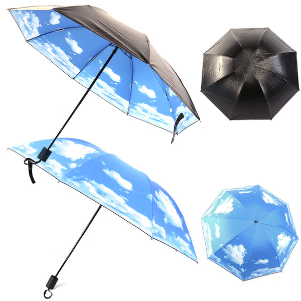 Hot Sell Black Coating Anti UV Sun Protection Umbrella Sky Parasol Umbrella