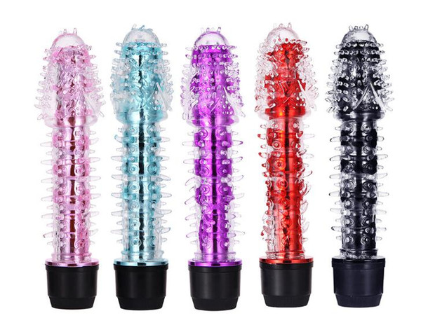 Dragon mustache crystal barbed light stick single shock small bald AV stick vibrator female masturbation massage