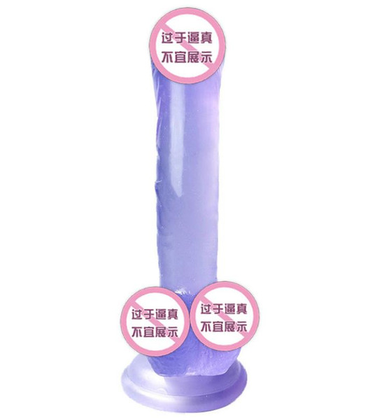 19.5*3cm Crystal Penis Female Handy Penis Man Toys