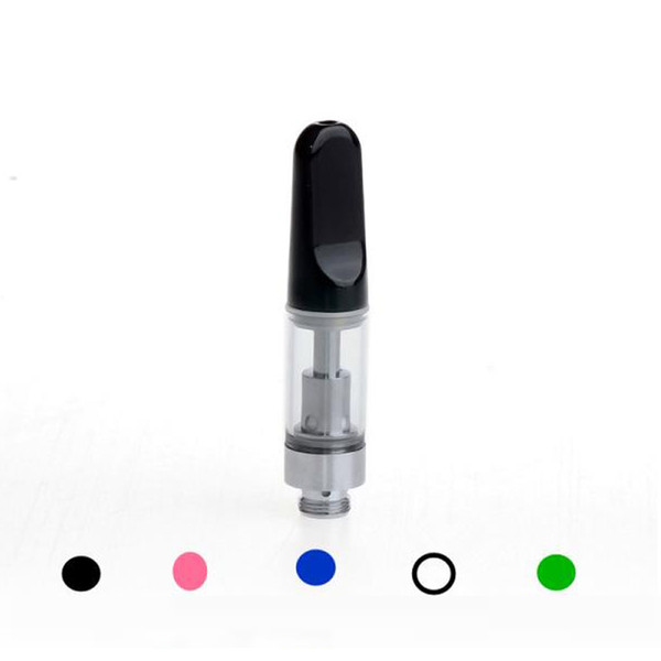 Ceramic Drip tip Thick Oil Vaporizer Tank TH205 Cartridge Atomizer With Ceramic Coil - 0.5ml Pyrex Glass Vape Pen Mods Cartridges