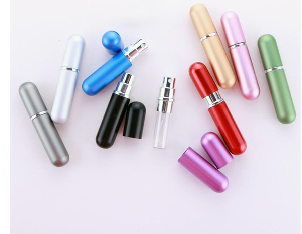 5ml glass spray bottle, cosmetics, perfume, bottle, aluminum foil, glass bottle, small empty bottle. nghn