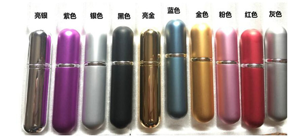 Perfume bottle 6ml aluminum rechargeable metal perfume bottle Travel Portable makeup sub bottling