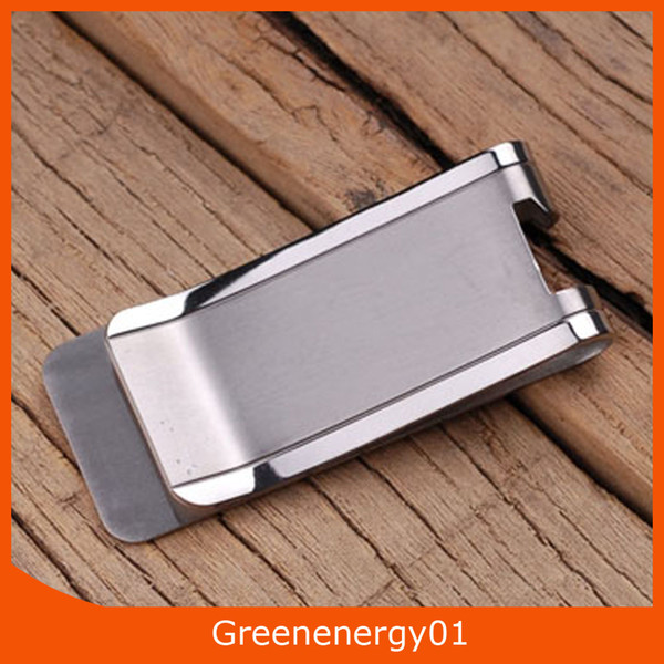 Grade2 Pure Ti Titanium Metal Money Clip with bottle opener Polishing finishing function 9g