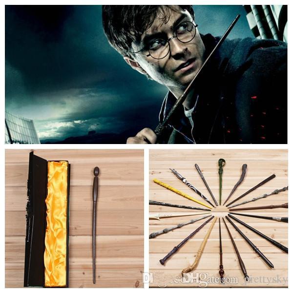 harry potter Magical Wand dumbledore Hogwarts wand cosplay wands Hermione Voldemort Magic Wand In Gift Box 36cm 18 design KKA551