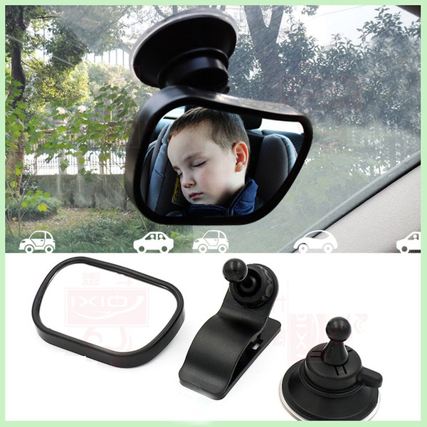 Car Back Seat View Baby Mirror 3 in 1 Mini Children Rear Convex Mirror Adjustable Auto Kids Monitor Safety Reverse Safety Seat