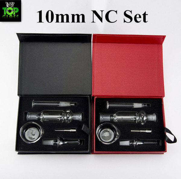 10mm NC Kits Micro NC With Domeless Glass & Stainless Steel Tip Honey Straw Mini NC Kits 525(S+G)