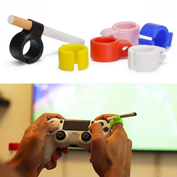 Cigarette Holder Ring Silicone Hands Free Cigarette Finger Ring Holders for Men and Women Smoking Ring Holder