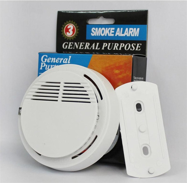 Smoke Detector Alarms System Sensor Fire Alarm Detached Wireless Detectors Home Security High Sensitivity Stable LED 85DB 9V Battery K66