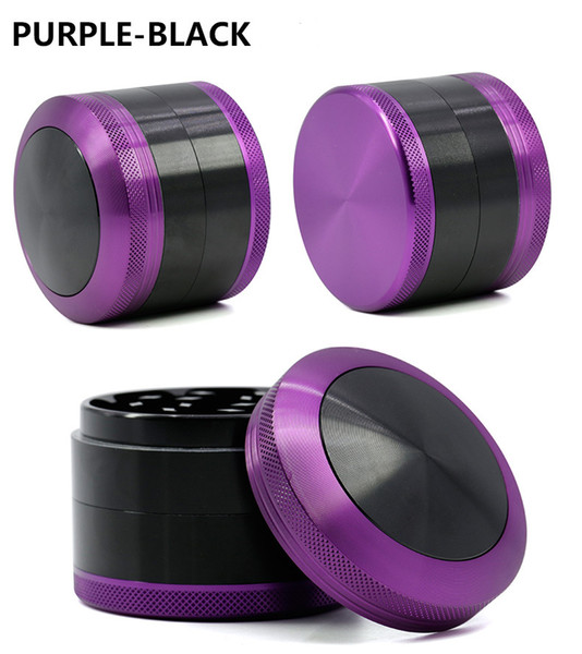 Colorful Design Grinders 2.5 Inches Herb Grinder with Convex Cap Aluminum Alloy 63mm 4 Parts Tobacco Smoking Accessories