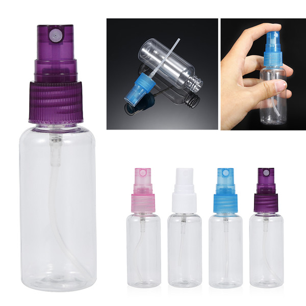 5Pcs 30ml Transparent Empty Sprayer Bottle Perfume Container Refillable Portable Essential Oil Pot Atomizer