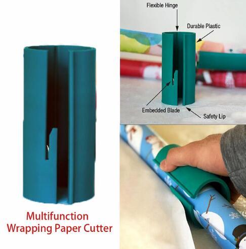 Dropshipping New Sliding Wrapping Paper Cutter Wrapping Paper Roll Cutter Cuts the Prefect Line Every Single Time