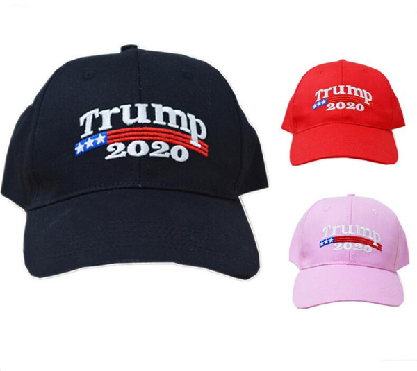 Embroidery USA Flag Trump 2020 Donald Trump Baseball Hat Make America Great Again Hat Caps Re-Election Baseball Caps Adults Sports Hat