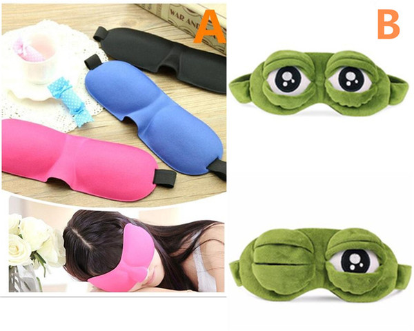 Funny Sad Frog Sleep Mask 3D Sponge EyeShade Sleeping Eye Mask Cover eyepatch blindfolds Rest Travel Blindfold Cover Eye Patch