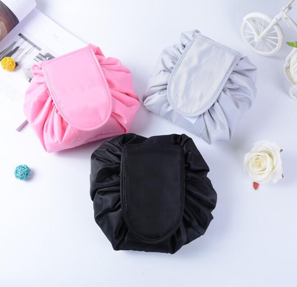 Vely Vely Lazy Cosmetic Bag Drawstring Wash Bag Makeup Organizer Storage Travel Cosmetic Pouch Makeup Organizer Magic Toiletry Bag