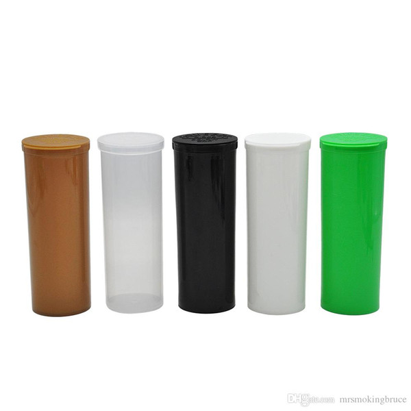 60 Dram Squeeze Pop Top Bottles Vial Herb Pill Box Container Airtight Herb/Spice Storage case Color Random