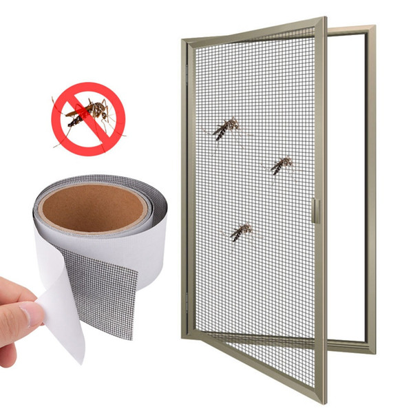 Anti-mosquito Mesh Sticky Wires Patch 5*200cm repair tape Summer Screen Window door Mosquito Netting Patch Repair Broken Holes