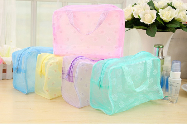 Wholesale Colorful Wash Case Fashion Cosmetic Bags Water Proof Makeup Bag Square Shape Nice Women Cosmetic Bag Free Shipping