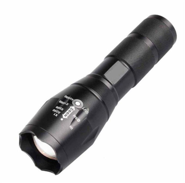 CREE XML T6 High Power LED Torches Zoom able Tactical LED Flashlights torch light For 3xAAA or 1x18650 battery