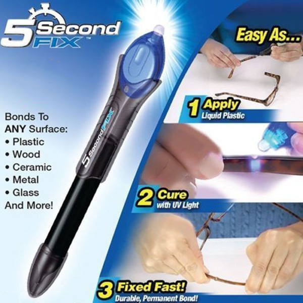 5 Second Fix All-purpose Adhesive Abs Pvc Glue UV Light Repair Tool Liquid Plastic Welding Compound