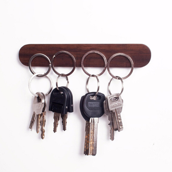 keychain hook wood storage device wall logs key ring multifunctional Strong magnetic feed Hooks Suckers Clerk Housekeeper on the wall