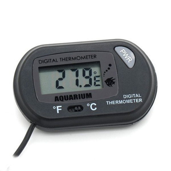 Mini LCD display Digital Aquarium Tank Water thermometer temperature gauge sensor meter 100pcs/lot Free shipping