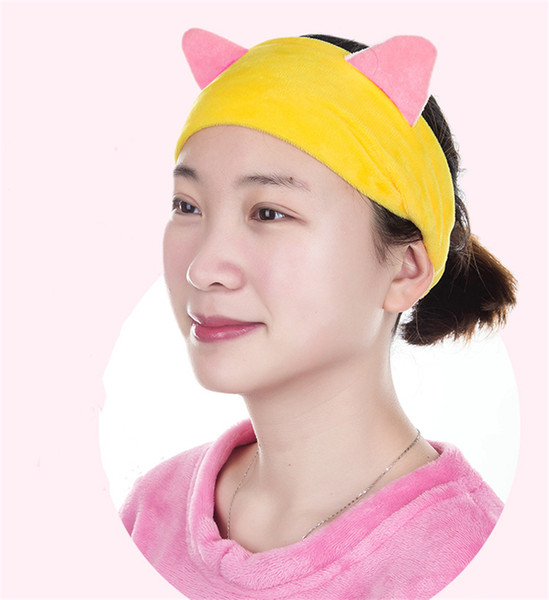 Women Cute Ears ties New Fashion Hairbands Comfortable Elastic Headband Wash Face Bathe Hair Holder Girls Hair Accessories