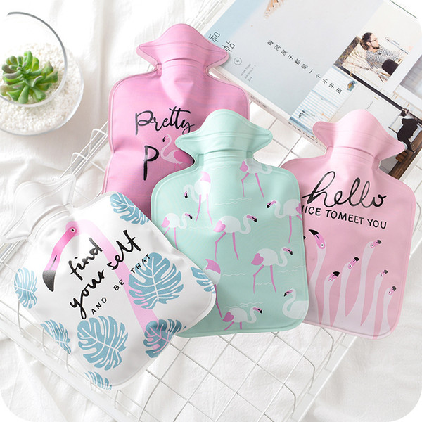 Cartoon Cute Mini Hand Warm Water Bottle PVC Small Portable Hot Water Bottles Hand Warmer Water Injection Bag Warmer Tools