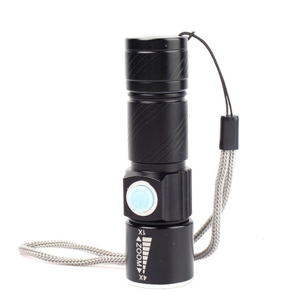 Outdoor Brand New USB Powerful Rechargerable Flashlight Lamp