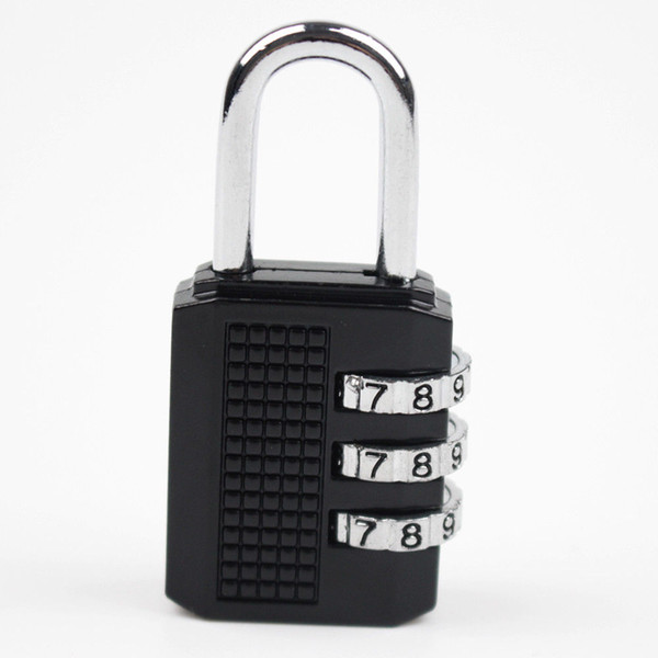 3 Digit Resettable Combination Padlock Coded Lock School Gym Locker Sheds