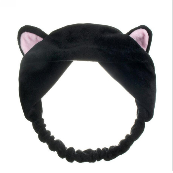 New Fashion Hairbands Women Cute Ears tie Comfortable Wash Face Bathe Hair Holder Elastic Headband Girls Hair Accessories