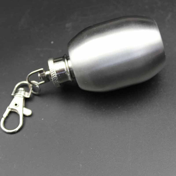 Hot-selling Portable Jar-type Small Hip Flask With Key-chain Stainless Steel High Quality