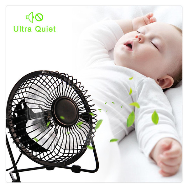 Mini Fan Table Personal Fan USB Powered Portable Fan Portable Cooling Solution Portable for Desktop Tabletop Floor Office Room On Sale