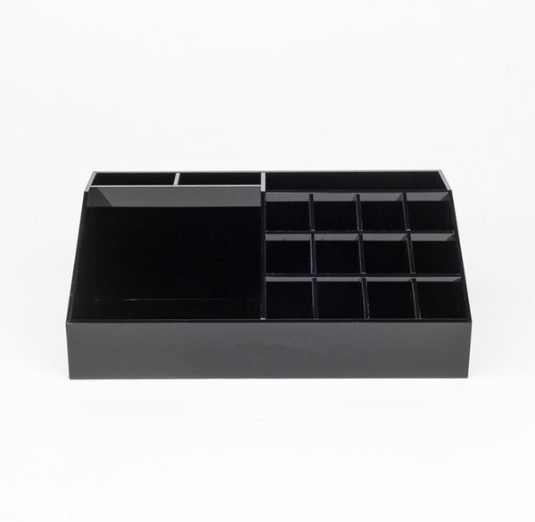 Classic Acrylic Black Lipstick Multifunctional Display Stand Cosmetics Organizer Accessories Storage Boxes & Gift Boxes