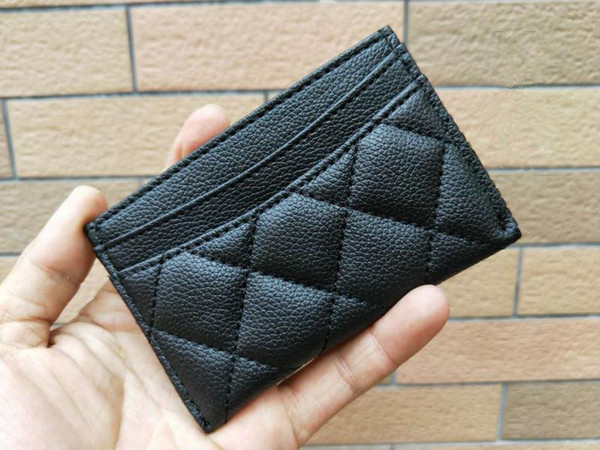 NEW 2017 classic C fashion Mini Wallet with holder famous logo black PU bag card holder Coin bag Luxury VIP gift