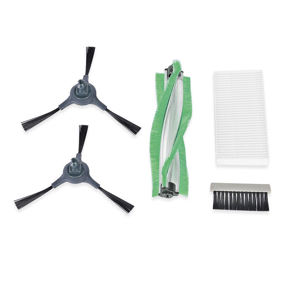 Inlife I7 Vacuum Cleaning Robots Accessory Kit with 2 Side Brush 1 Bristle Brush Flexible Beater Brush Hepa Filter