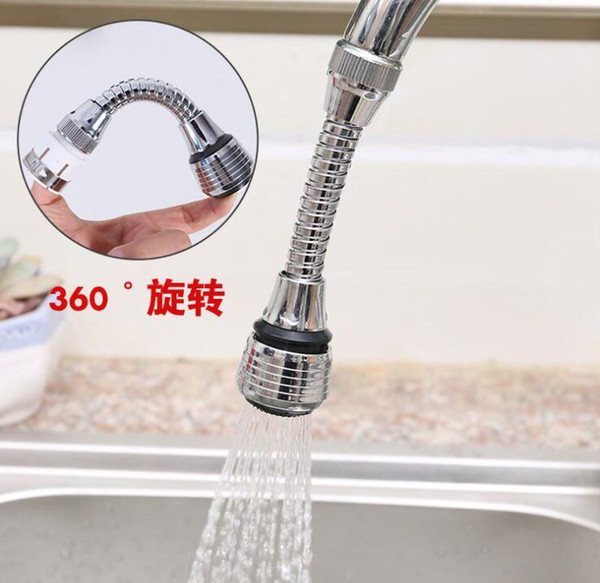 Stainless steel New Rotatable Bathroom Kitchen Accessories Water Saver Water Tap Filter Faucet Extender Extenders Booster AVI-0201