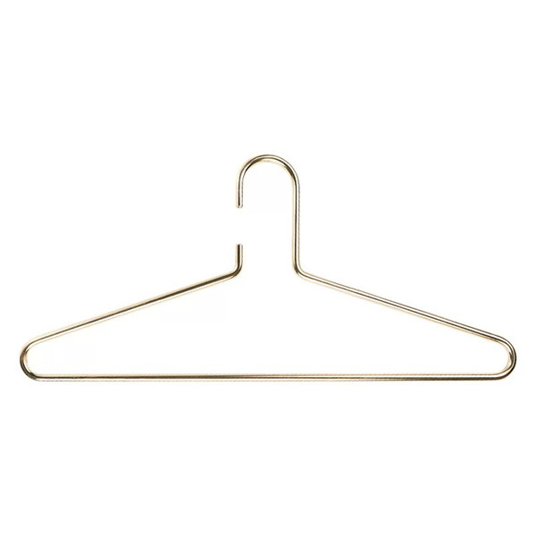 Multipurpose Dry Cleaning Brass Elegant Gold Clothes Hanger Wire Copper Coat Hanger Antiskid Organizer Coat Hanger