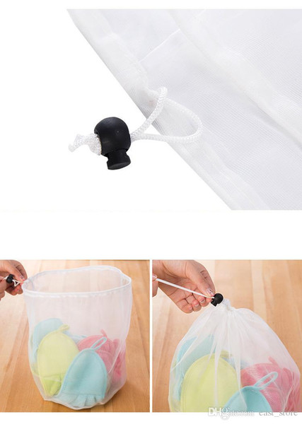 Wholesale Drawstring Cloths Products Laundry Bags Baskets Mesh Bag Household Cleaning Tools Accessories Laundry Wash Care Protective Net