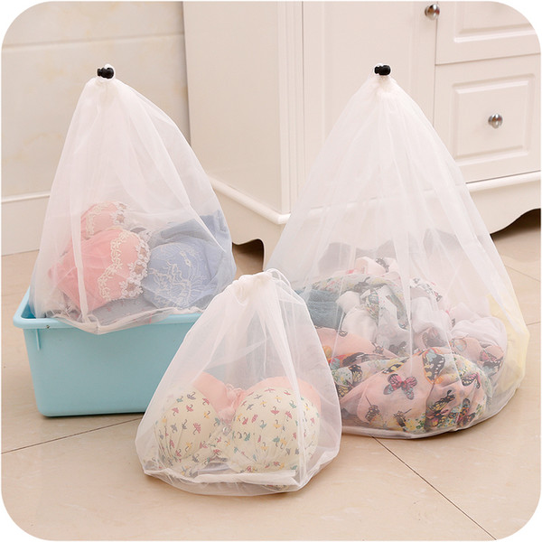 Drawstring Cloths Products Laundry Bags Baskets Mesh Bag Household Cleaning Tools Accessories Laundry Wash Care Protective Net