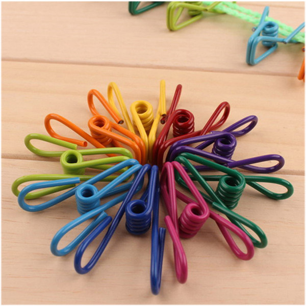 Free Shipping 20Pcs Excellent Quality Clothes Peg Towel Socks Clip Pants Clothes Underwear Clips Small Metal Clips for Hanger